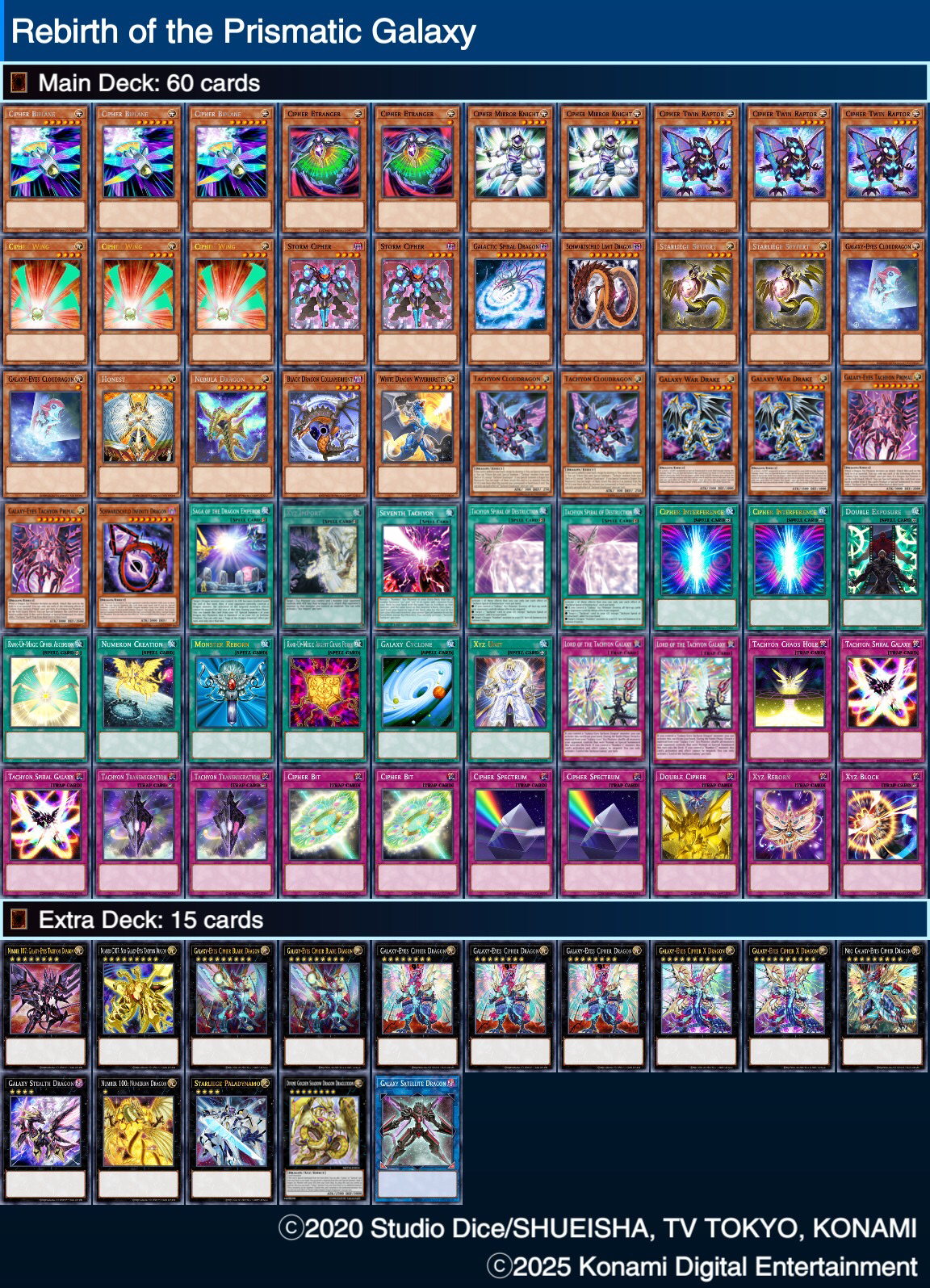 Clarice Shikagata 2nd Deck List